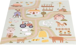 Ecotoys Duża mata piankowa EVA dla dzieci Farma 90,5x90,5 cm 21 el. ECOTOYS 6