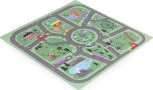 Ecotoys Duża mata piankowa EVA dla dzieci Miasto 90,5x90,5 cm 21 el. ECOTOYS 3