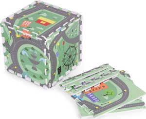 Ecotoys Duża mata piankowa EVA dla dzieci Miasto 90,5x90,5 cm 21 el. ECOTOYS 4