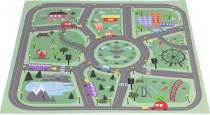 Ecotoys Duża mata piankowa EVA dla dzieci Miasto 90,5x90,5 cm 21 el. ECOTOYS 6