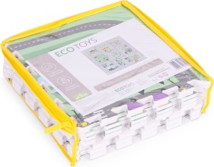 Ecotoys Duża mata piankowa EVA dla dzieci Miasto 90,5x90,5 cm 21 el. ECOTOYS 7