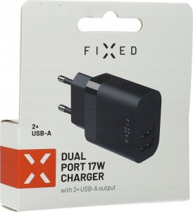Ładowarka Fixed Dual USB Travel Charger 17W | FIXC17N-2U-BK 7