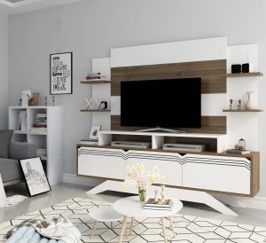 ASM Meble Sekcija Kalune Design Delpi, ruda/balta 1