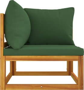 vidaXL 2-cz. zestaw wypoczynkowy do ogrodu, z poduszkami, lita akacja 7