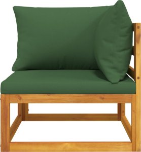 vidaXL 2-cz. zestaw wypoczynkowy do ogrodu, z poduszkami, lita akacja 8