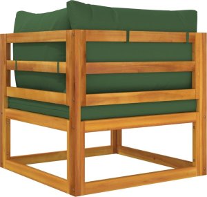 vidaXL 2-cz. zestaw wypoczynkowy do ogrodu, z poduszkami, lita akacja 10