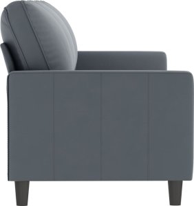 vidaXL vidaXL Sofa 3-osobowa, ciemnoszara, 180 cm, obita aksamitem 4