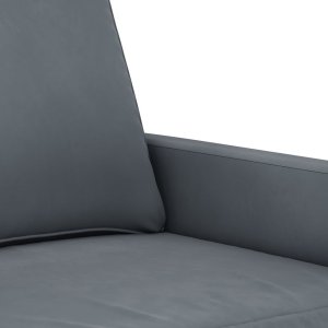 vidaXL vidaXL Sofa 3-osobowa, ciemnoszara, 180 cm, obita aksamitem 6