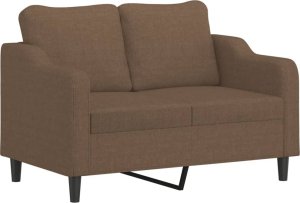 vidaXL vidaXL Sofa 2-osobowa, brązowa, 120 cm, tapicerowana tkaniną 2