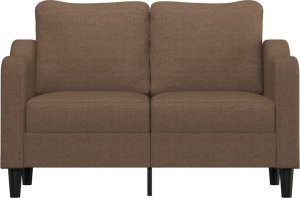 vidaXL vidaXL Sofa 2-osobowa, brązowa, 120 cm, tapicerowana tkaniną 3