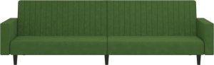 vidaXL vidaXL 2-osobowa kanapa, ciemnozielona, tapicerowana aksamitem 4