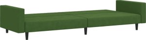 vidaXL vidaXL 2-osobowa kanapa, ciemnozielona, tapicerowana aksamitem 5