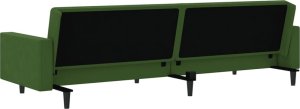 vidaXL vidaXL 2-osobowa kanapa, ciemnozielona, tapicerowana aksamitem 7