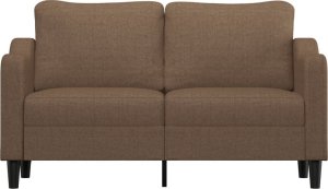 vidaXL Sofa 2-osobowa, brązowa, 140 cm, tapicerowana tkaniną 3
