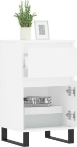 vidaXL Komoda, biała, 40x35x70 cm, materiał drewnopochodny 4