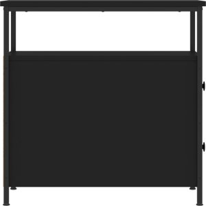 vidaXL Szafka nocna, czarna, 30x60x60 cm, materiał drewnopochodny 7