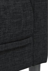 vidaXL vidaXL Fotel, czarny, tapicerowany tkaniną 7