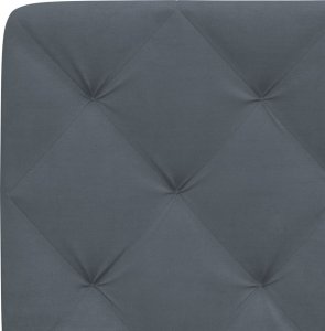 vidaXL vidaXL Poduszka na wezgłowie, ciemnoszara, 120 cm, aksamitna 8