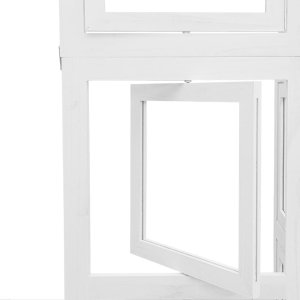 vidaXL vidaXL Parawan pokojowy, 4-panelowy, biały, lite drewno paulowni 7