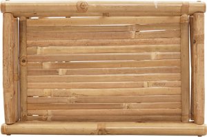 vidaXL Składany stolik ogrodowy z tacą, 60x40x68 cm, bambusowy 8