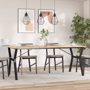 vidaXL Nogi do stołu w kształcie litery Y, 180x80x73 cm, żeliwo 3