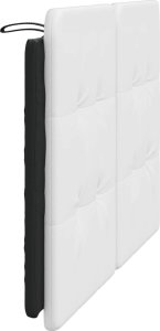 vidaXL vidaXL Poduszka na wezgłowie, biało-czarna, 120 cm, sztuczna skóra 5