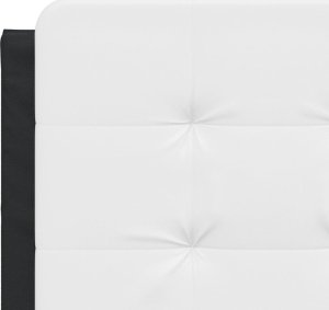 vidaXL vidaXL Poduszka na wezgłowie, biało-czarna, 120 cm, sztuczna skóra 7