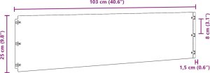 vidaXL Obrzeża trawnikowe, 10 szt., 25x103 cm, giętkie, stal Corten 11