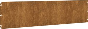 vidaXL Obrzeża trawnikowe, 10 szt., 25x103 cm, giętkie, stal Corten 5