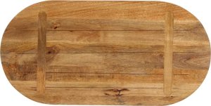 vidaXL vidaXL Blat stołu, 80x40x3,8 cm, owalny, lite drewno mango 5