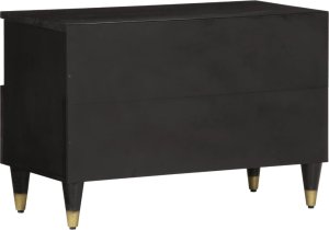 Listwa zasilająca vidaXL Szafka pod telewizor, 70x33x46 cm, lite drewno mango 5