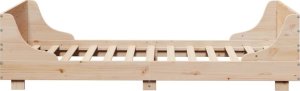 vidaXL vidaXL Rama łóżka bez materaca, 75x190 cm, lite drewno sosnowe 5