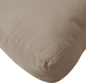 vidaXL vidaXL Poduszki na sofę z palet, 2 szt., kolor taupe, tkanina 7