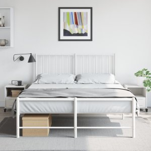 vidaXL vidaXL Szafki nocne, 2 szt., białe, 36x39x43,5 cm, stal 3