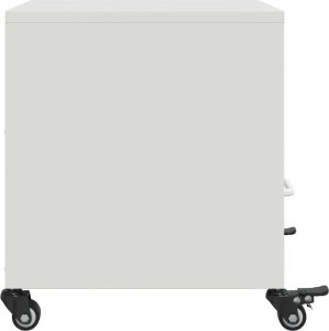 vidaXL vidaXL Szafki nocne, 2 szt., białe, 36x39x43,5 cm, stal 7