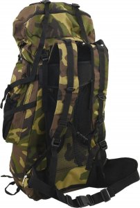 Plecak turystyczny vidaXL Plecak turystyczny, zielone moro, 80 L, tkanina Oxford 3