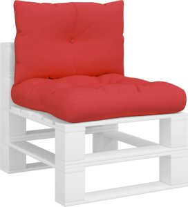 vidaXL Poduszki na sofę z palet, 2 szt., czerwone, tkanina 3