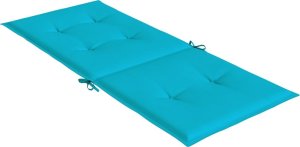 vidaXL Poduszki na krzesła z wysokim oparciem, 2 szt., turkusowe 6