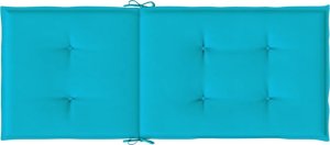 vidaXL Poduszki na krzesła z wysokim oparciem, 2 szt., turkusowe 7