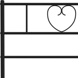vidaXL vidaXL Metalowa rama łóżka z wezgłowiem, czarna, 75x190 cm 8