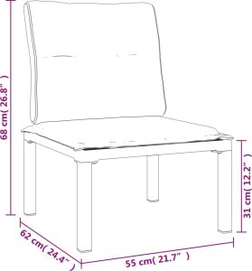 vidaXL 3-cz. zestaw wypoczynkowy do ogrodu, czarno-szary, polirattan 10