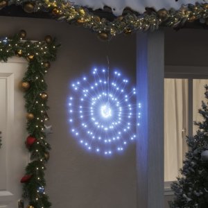 Dekoracja świąteczna vidaXL Ozdoba świąteczna ze 140 lampkami LED, zimna biel, 17 cm 1