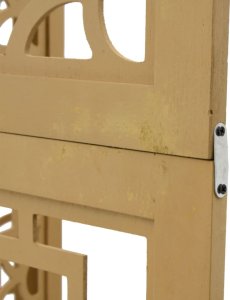 vidaXL Parawan pokojowy, 4-panelowy, brązowy, lite drewno paulowni 7