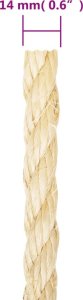 vidaXL Sznur, sizal 100%, 14 mm, 25 m 4