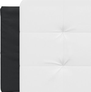 vidaXL Poduszka na wezgłowie, biało-czarna, 160 cm, sztuczna skóra 7