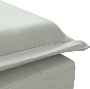 vidaXL vidaXL Szezlong masujący z wałkiem, jasnoszary, aksamitny 7