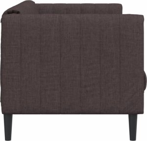 vidaXL vidaXL Sofa 2-osobowa, ciemnobrązowa, tapicerowana tkaniną 5