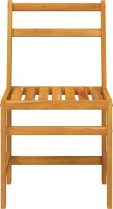 vidaXL vidaXL 3-częściowy zestaw mebli na balkon, lite drewno akacjowe 4