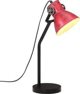 Lampa stołowa vidaXL Lampa stołowa, 25 W, postarzany czerwony, 17x17x60 cm, E27 1