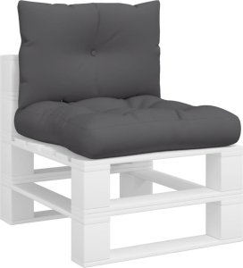 vidaXL Poduszki na sofę z palet, 2 szt., antracytowe, tkanina 3